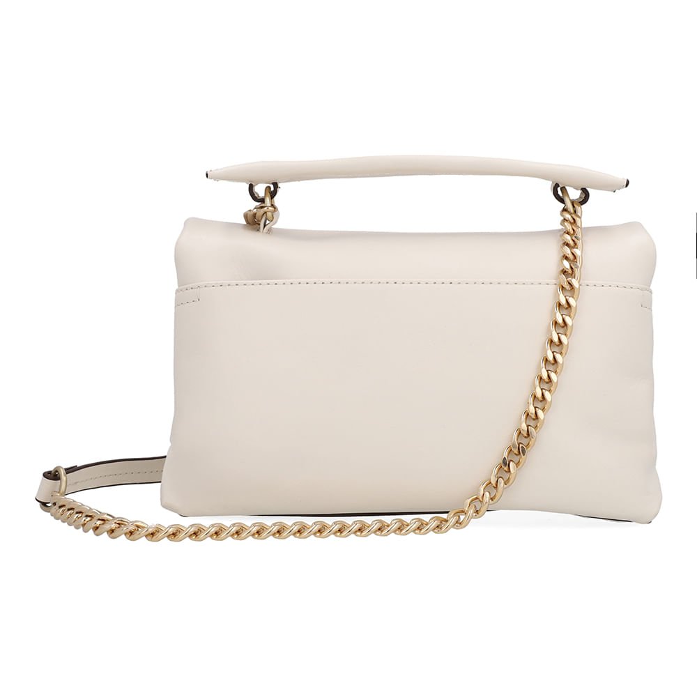 Bolsa Tote Couro Branca Marfim Torniquete Marfim 3