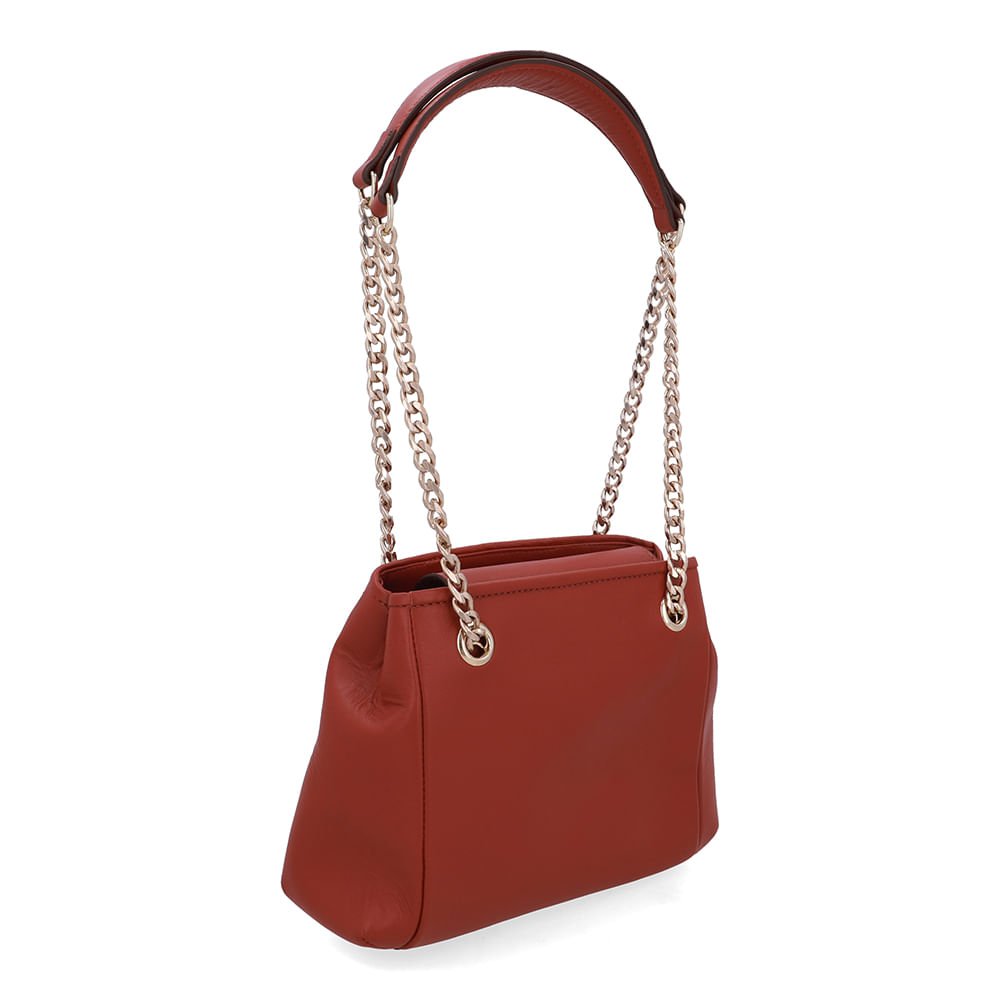 Bolsa Tote Couro Trançada Marrom Marrom 2