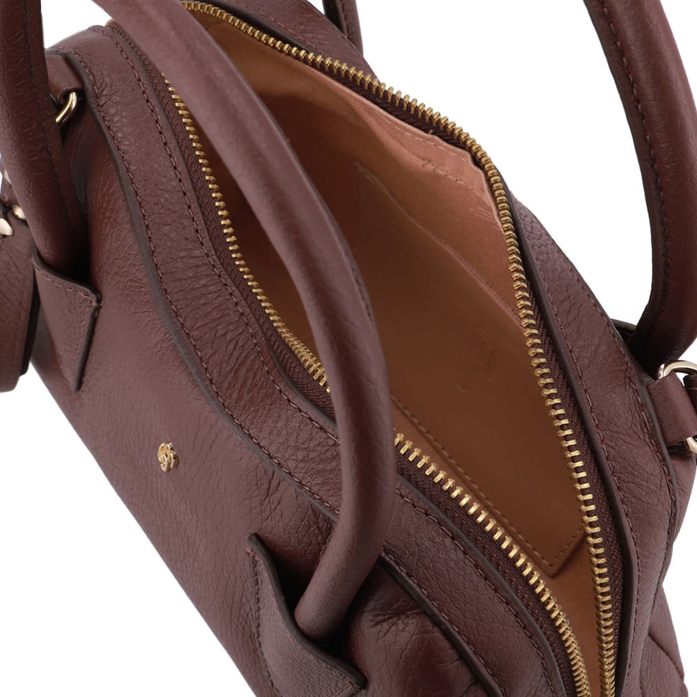 Bolsa Tote Couro Marrom Marrom 3