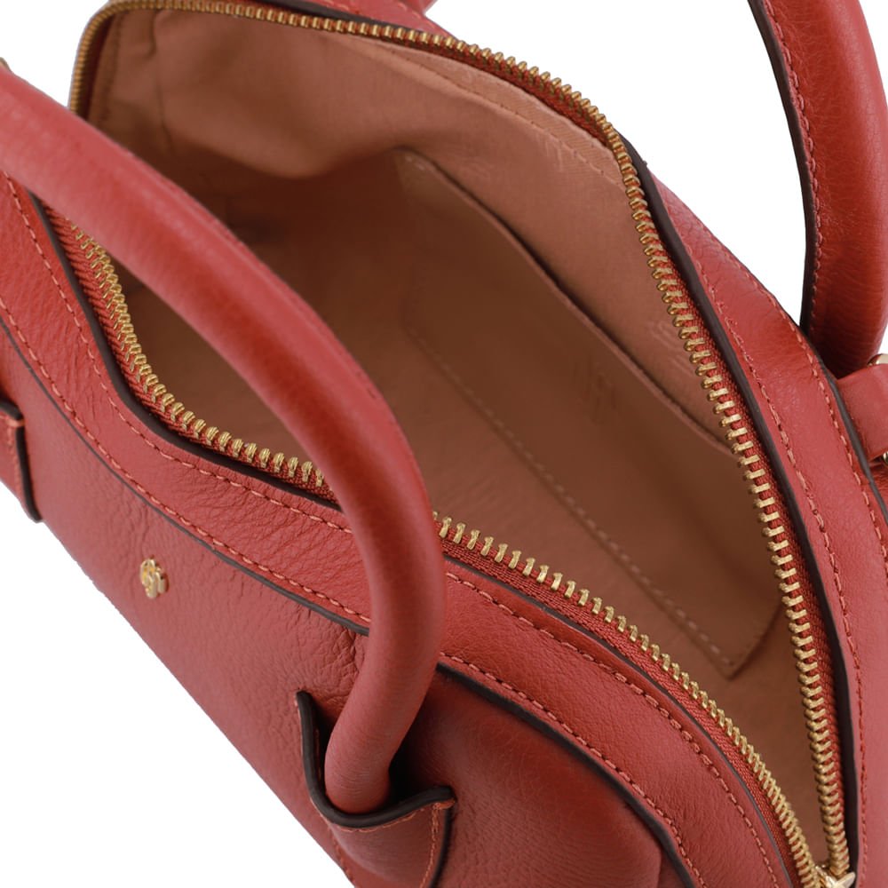 Bolsa Tote Couro Marrom Marrom 3