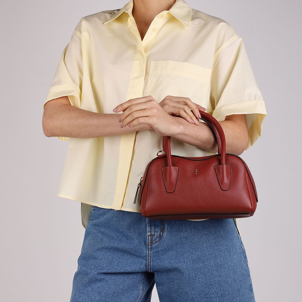 Bolsa Tote Couro Marrom Marrom 5