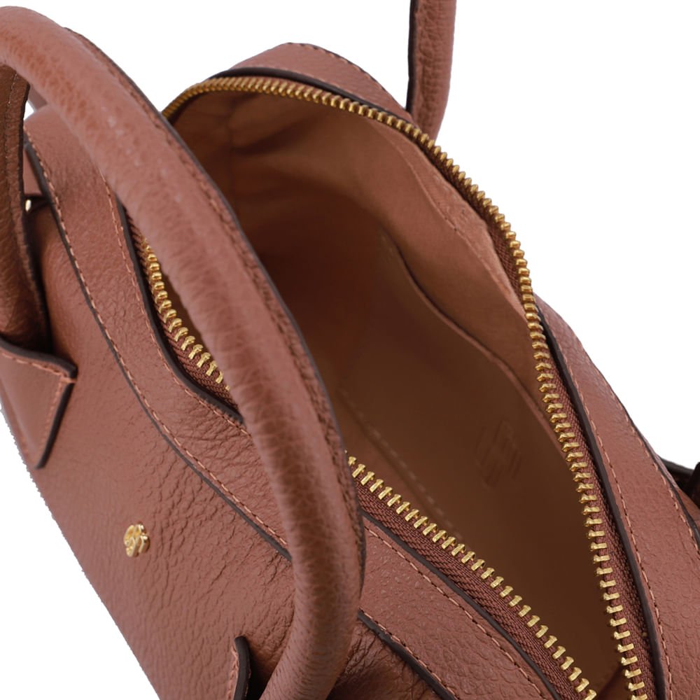 Bolsa Tote Couro Marrom Marrom 3