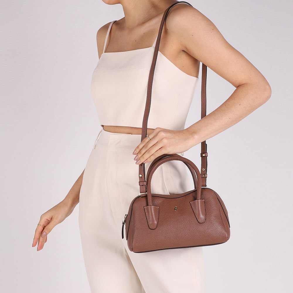 Bolsa Tote Couro Marrom Marrom 4