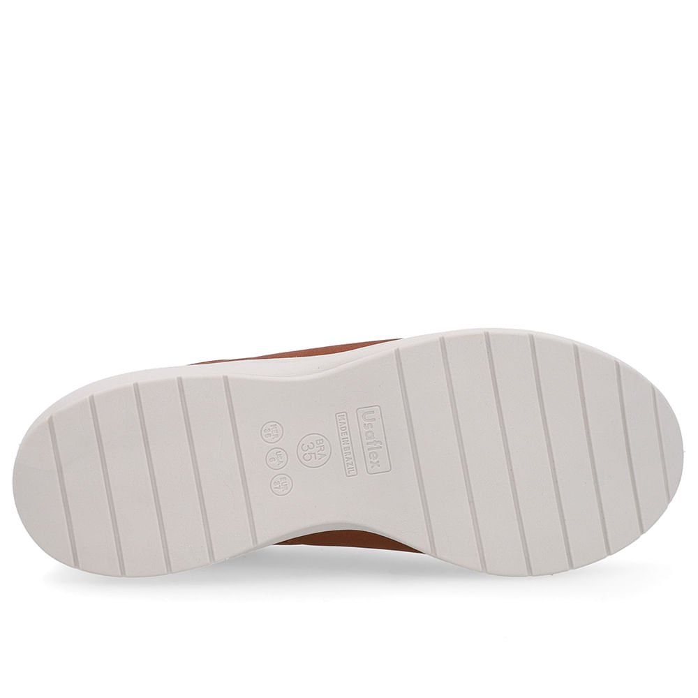 Tênis Casual Marrom Elastano Marrom 5