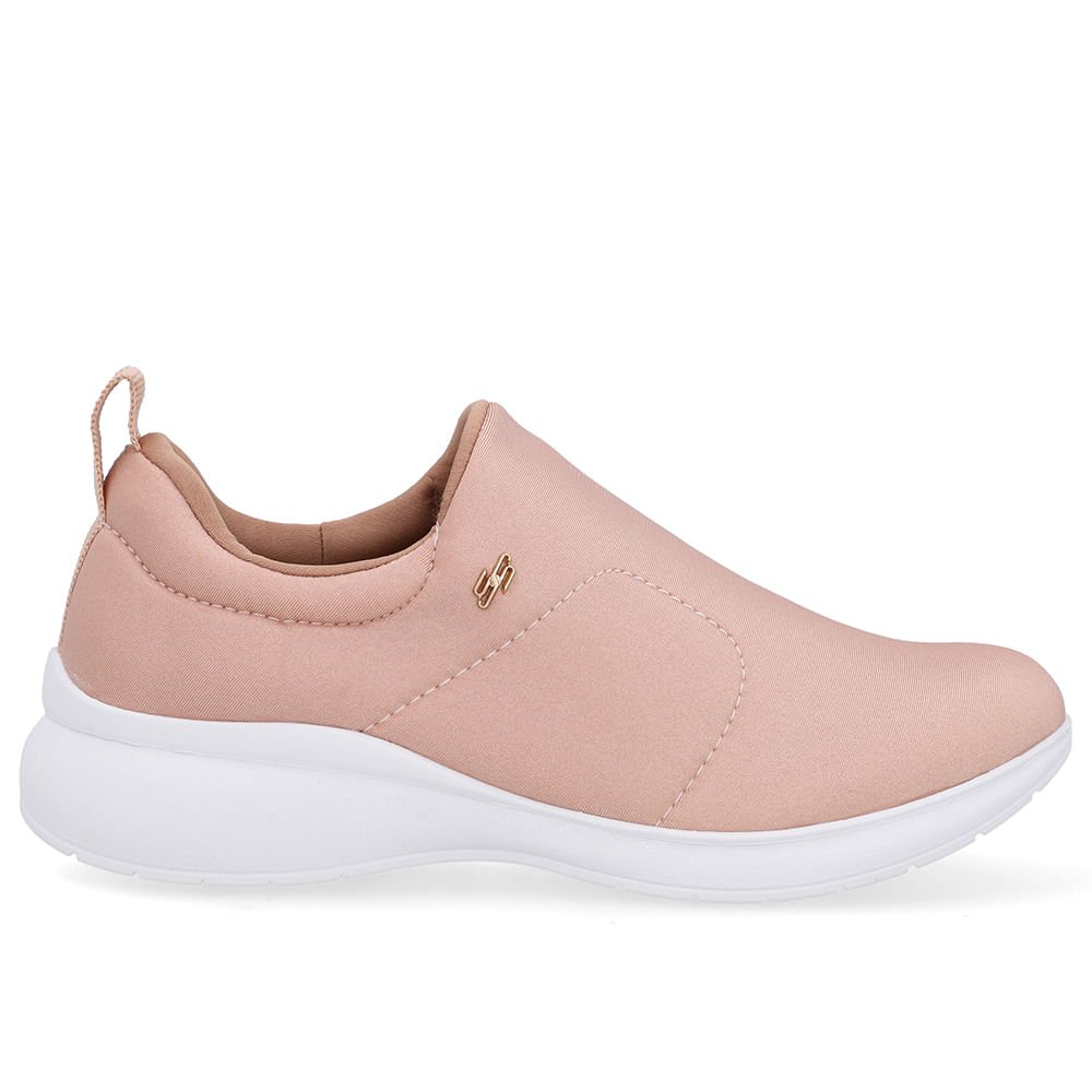 Tênis Casual Rosa Elastano