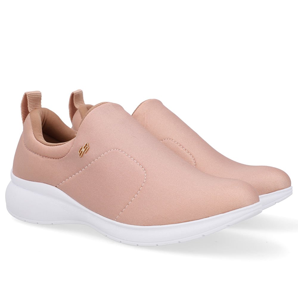 Tênis Casual Rosa Elastano Rosa 2