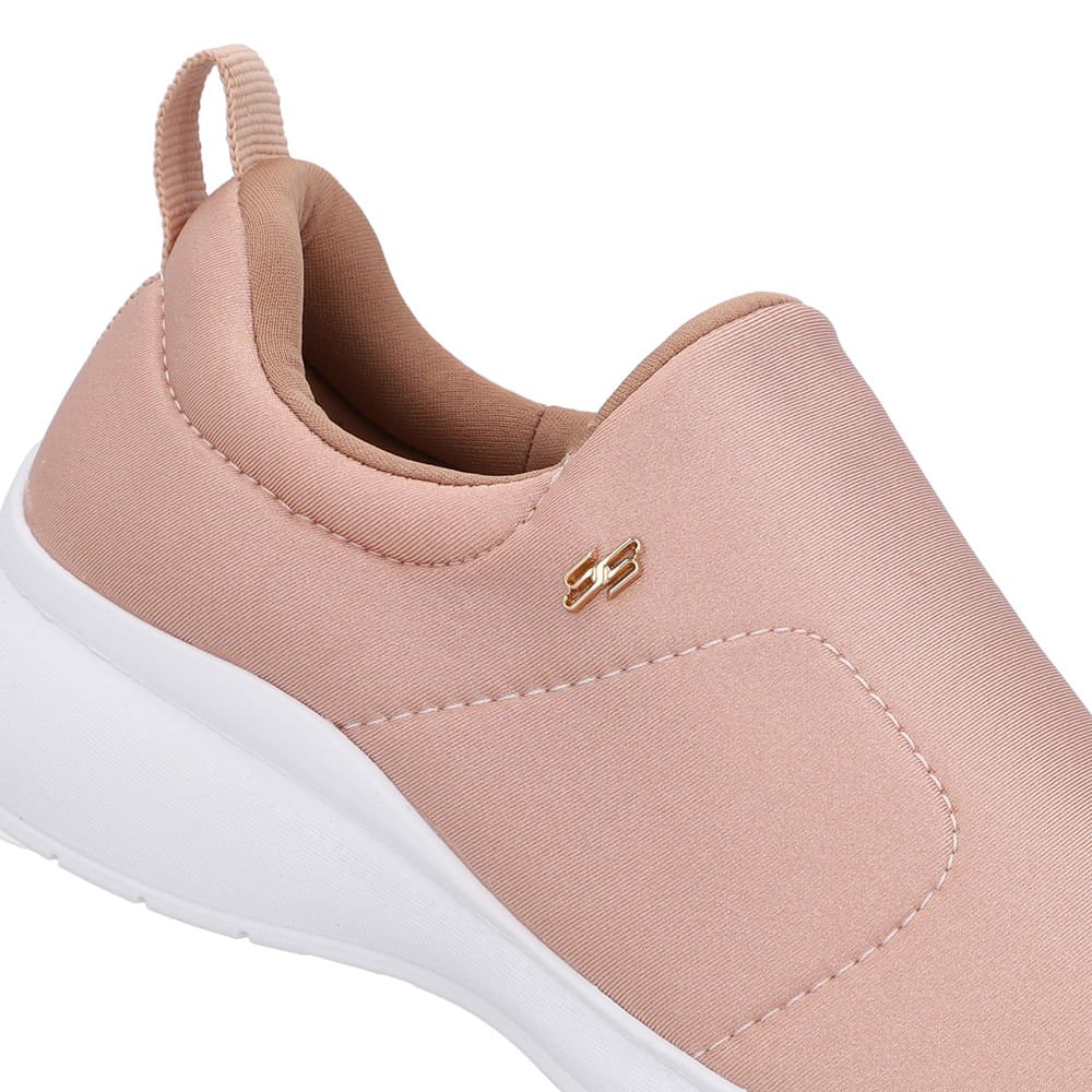 Tênis Casual Rosa Elastano Rosa 4