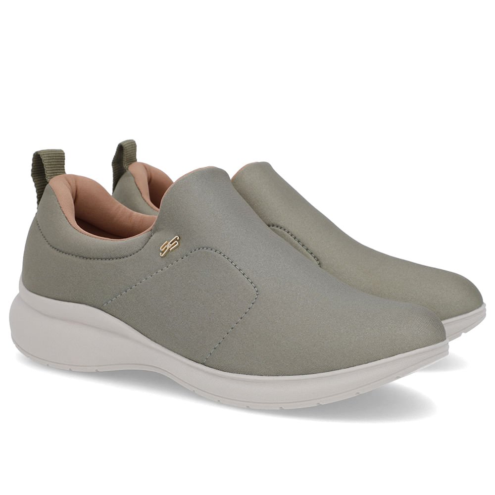 Tênis Casual Verde Elastano Verde 2
