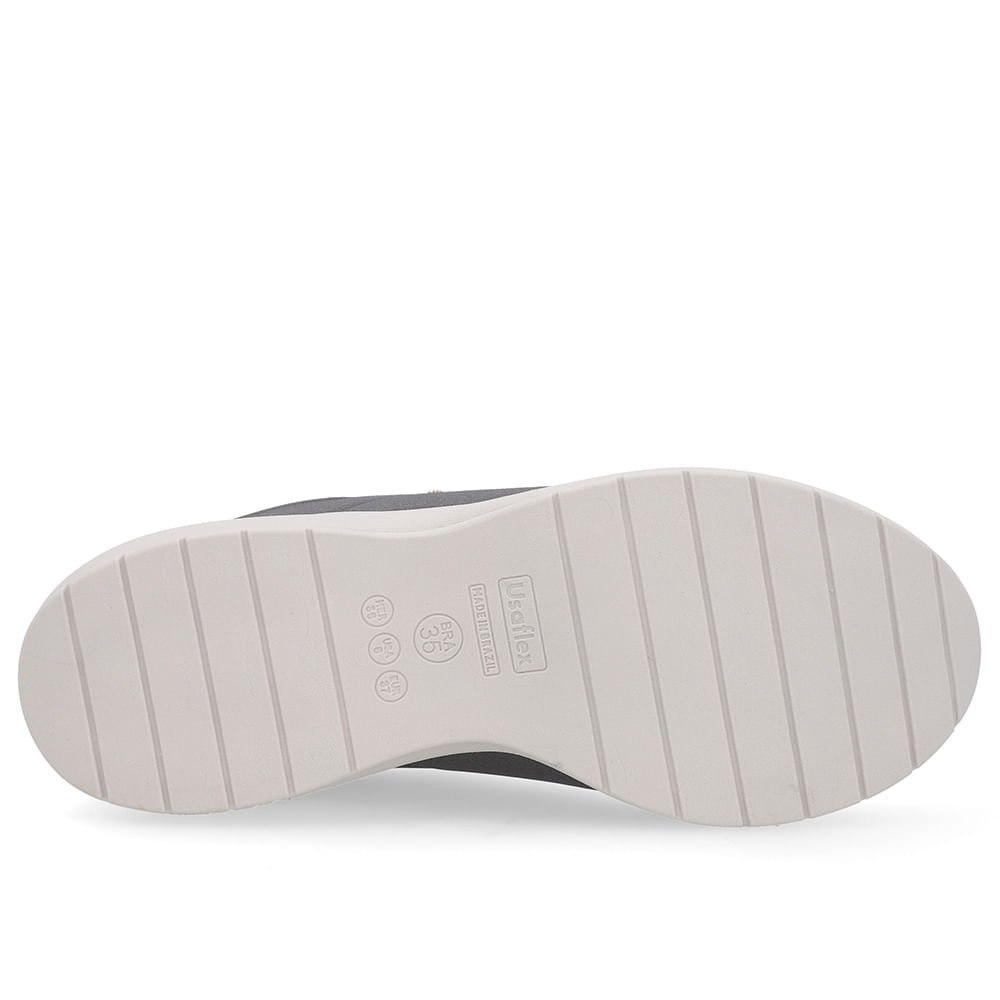 Tênis Casual Cinza Elastano Cinza 5