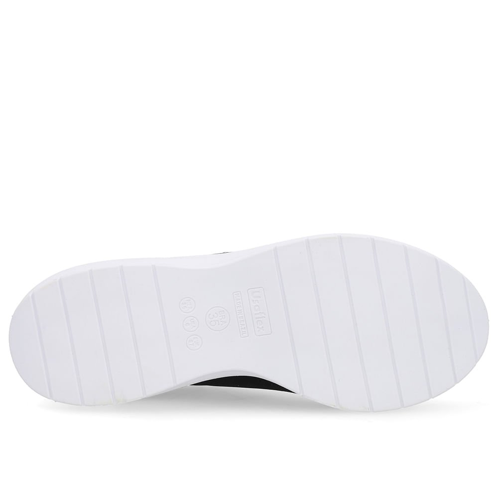 Tênis Casual Preto Elastano Preto 5