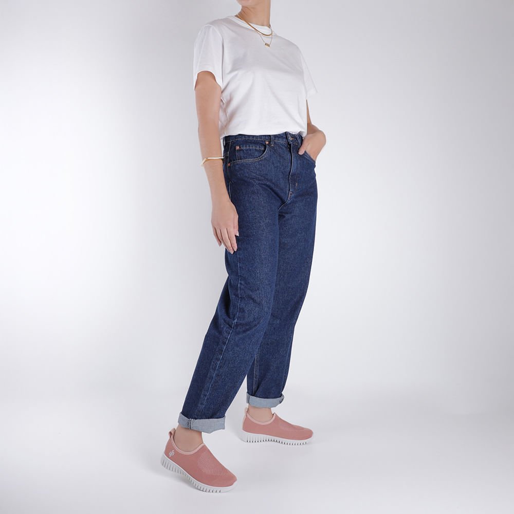 Tênis Slip On Rosa Tricot Monograma Rosa 4
