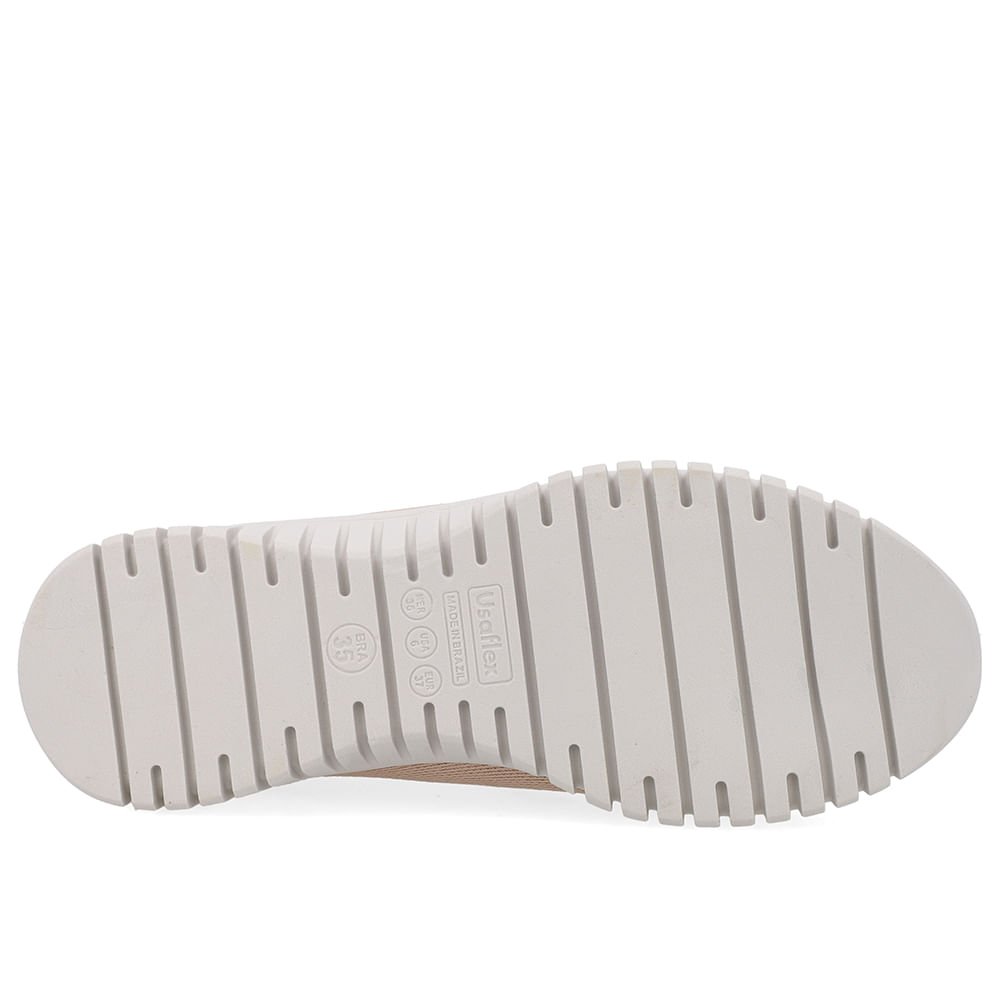 Tênis Slip On Bege Tricot Monograma Rosa 5