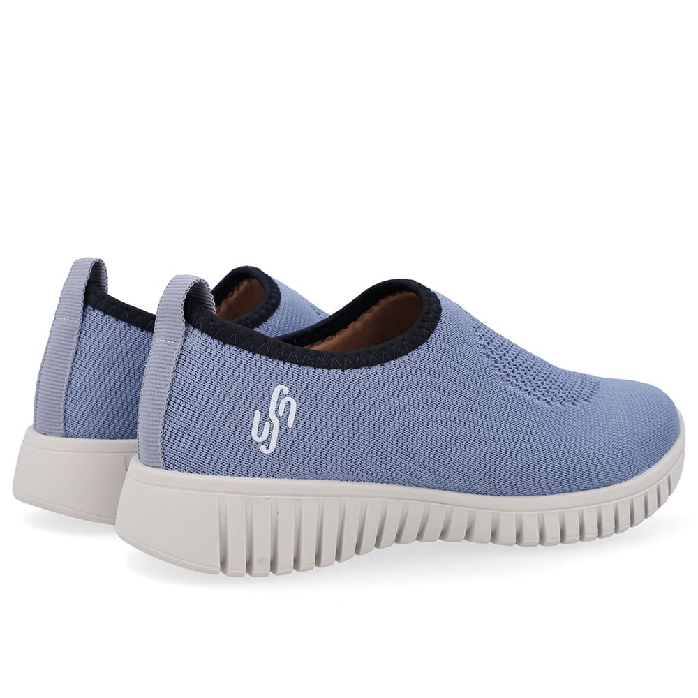 Tênis Slip On Azul Tricot Monograma Azul 3