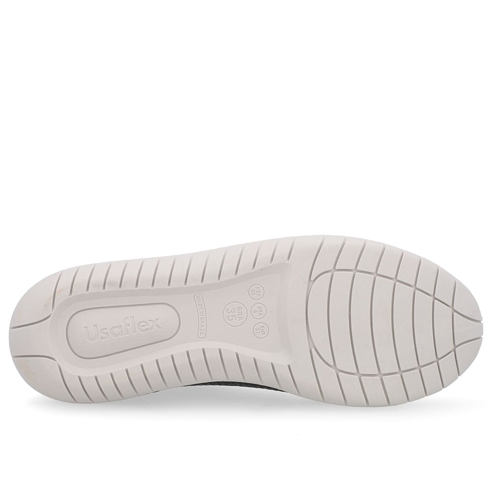 Tênis Casual Azul Couro Zíper Preto 5