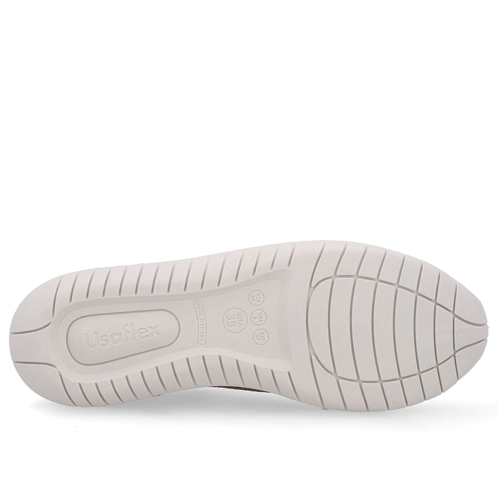 Tênis Casual Vermelho Couro Cadarço Elástico Vermelho 5