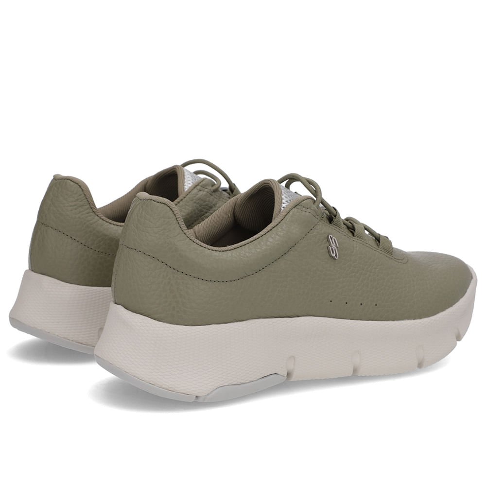 Tênis Casual Verde Couro Impulse Verde 3