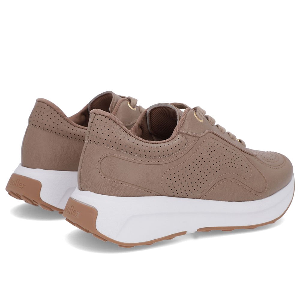 Tênis Casual Couro Marrom Marrom 3