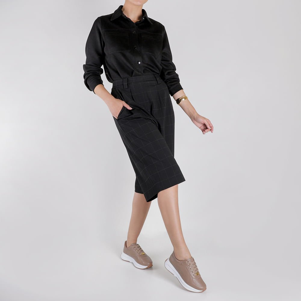 Tênis Casual Couro Marrom Marrom 4