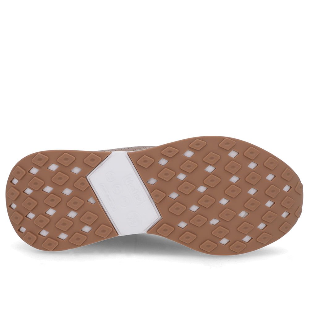 Tênis Casual Couro Marrom Marrom 5