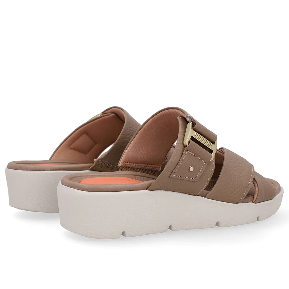 Tamanco Salto Plataforma Couro Marrom Marrom 3