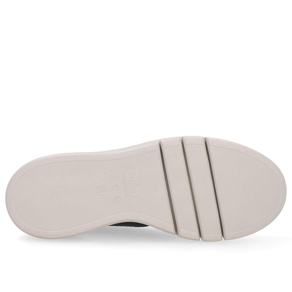 Tênis Azul Couro Detalhe Sola Preto 5