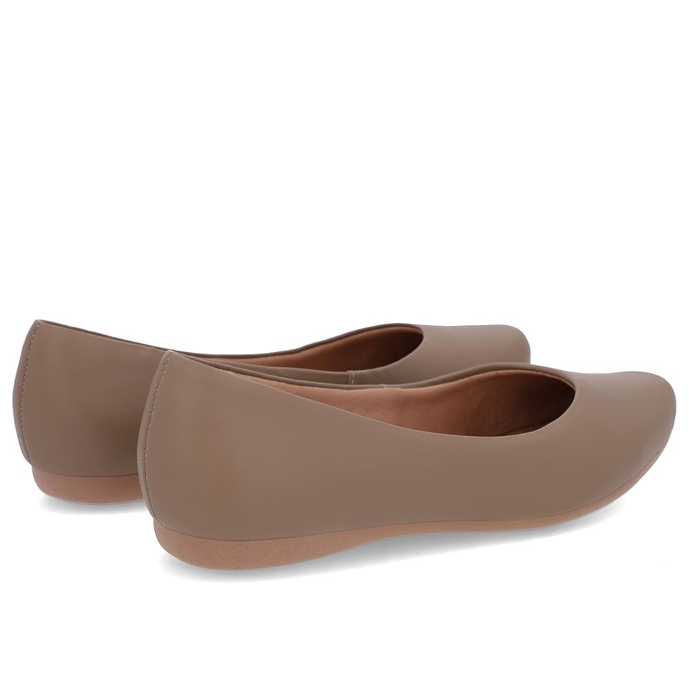 Sapatilha Marrom Couro Básica Marrom 3