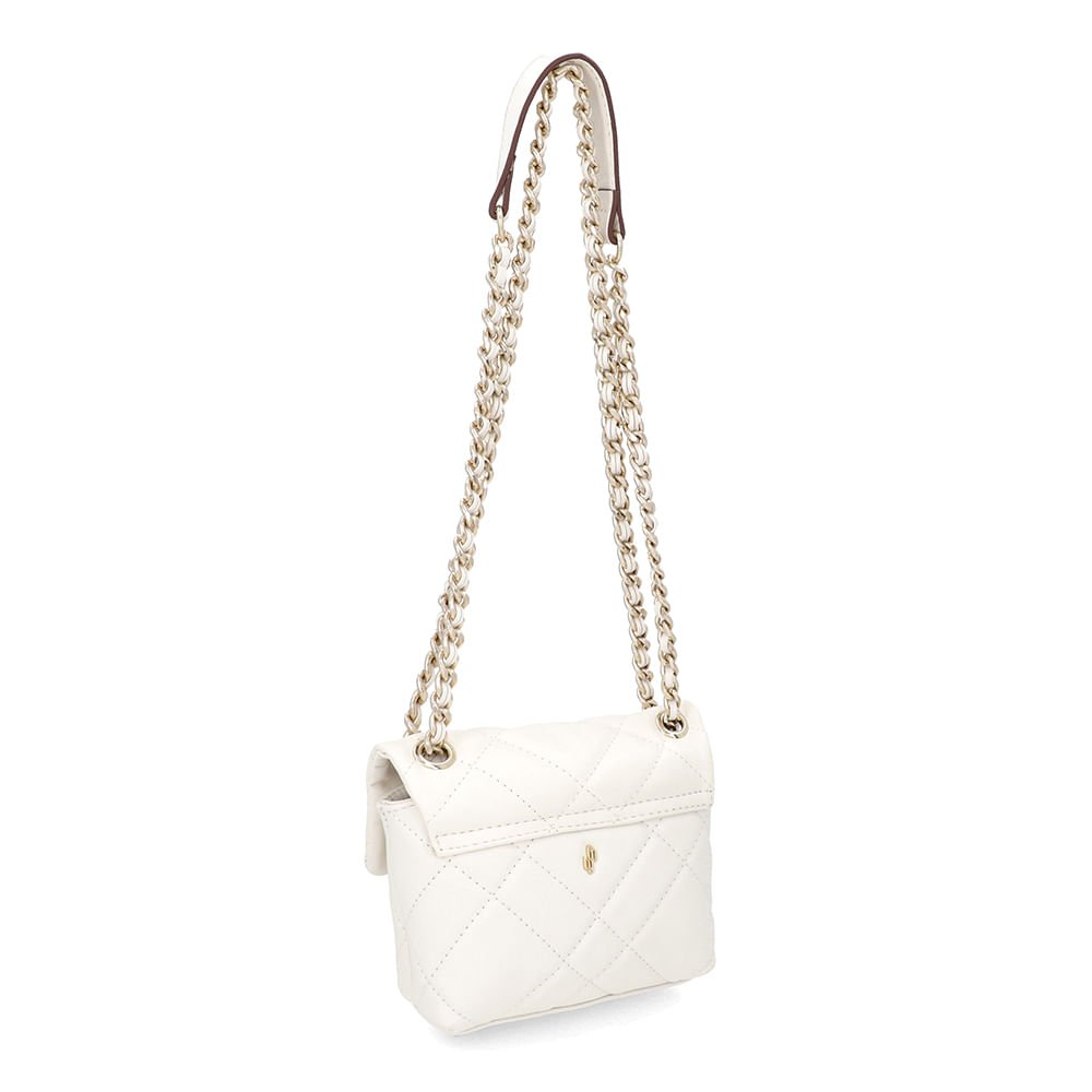 Bolsa Tiracolo Couro Branca Marfim Matelassê Branco 2