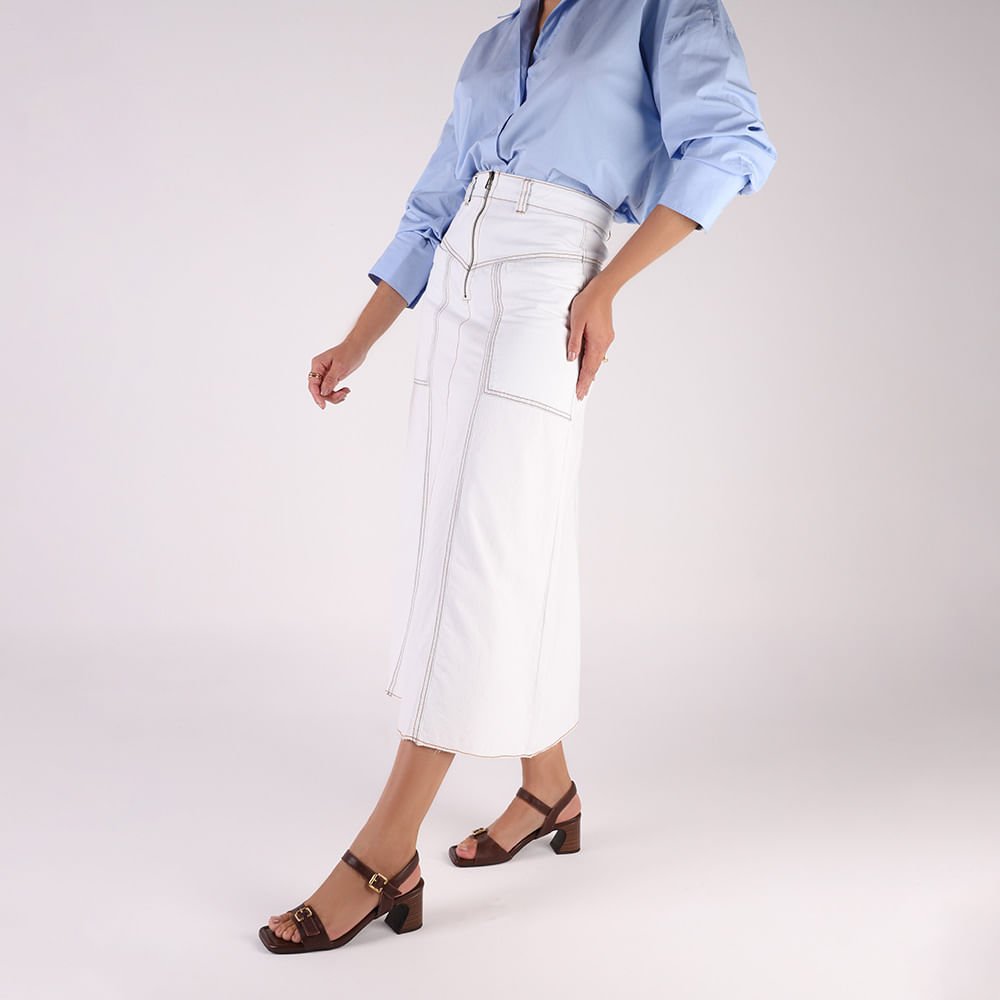 Sandália Couro Marrom Pinhão Detalhe Fivela Pinhão 4