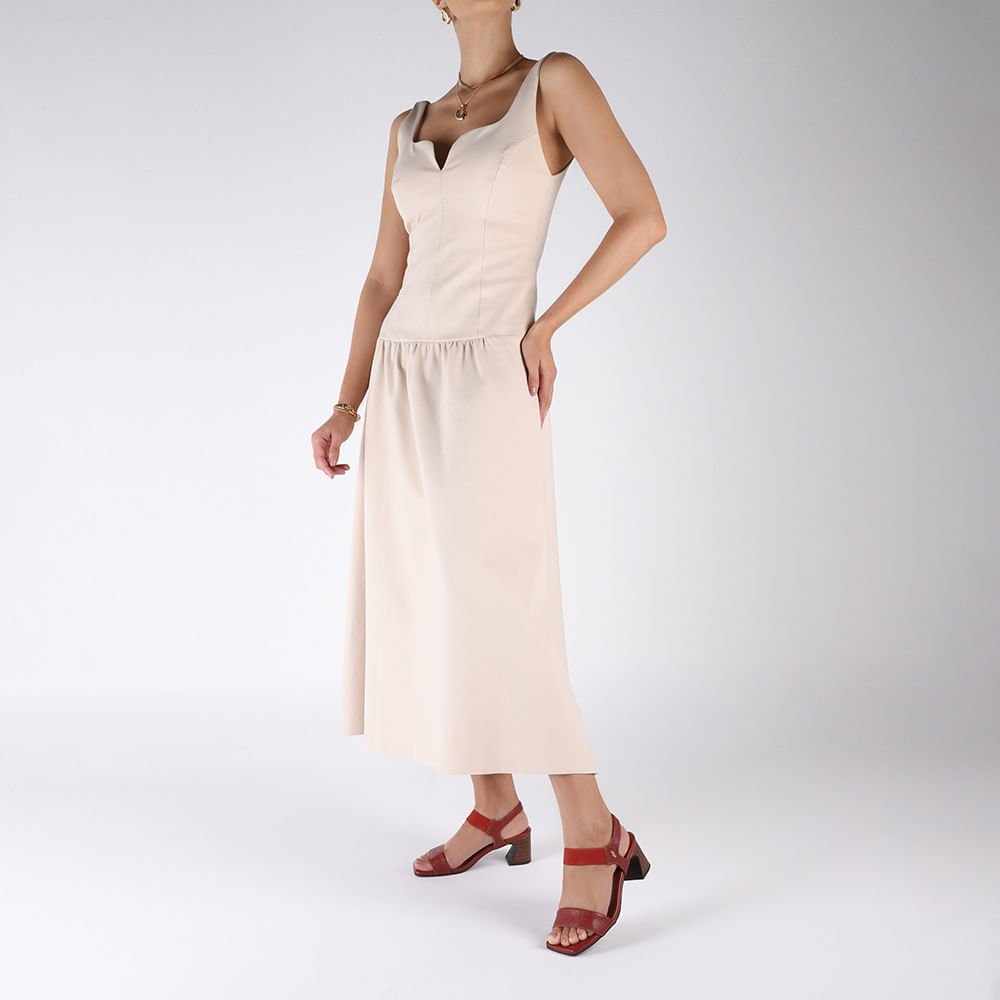 Sandália Couro Marrom Terracota Detalhe Tira Elástico Terracota 4