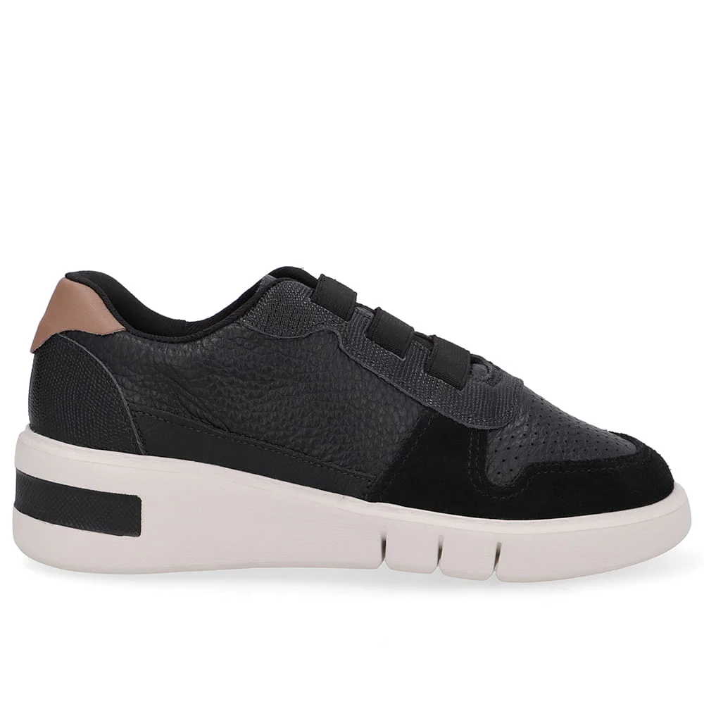 Tênis Casual Couro Preto