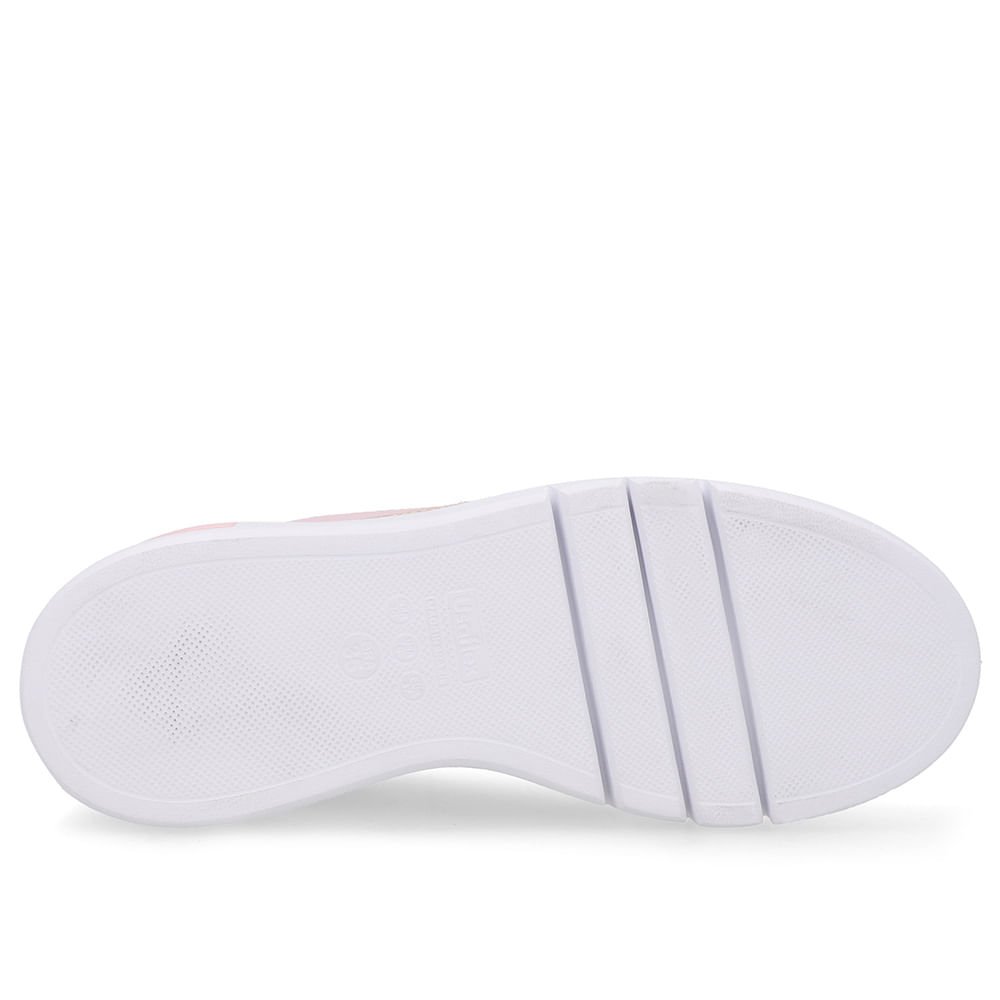 Tênis Casual Couro Rosa Rosa 5