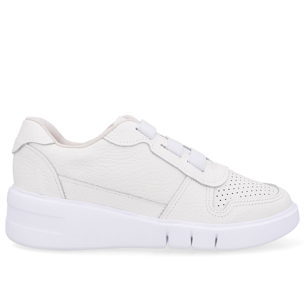 Tênis Casual Couro Branco
