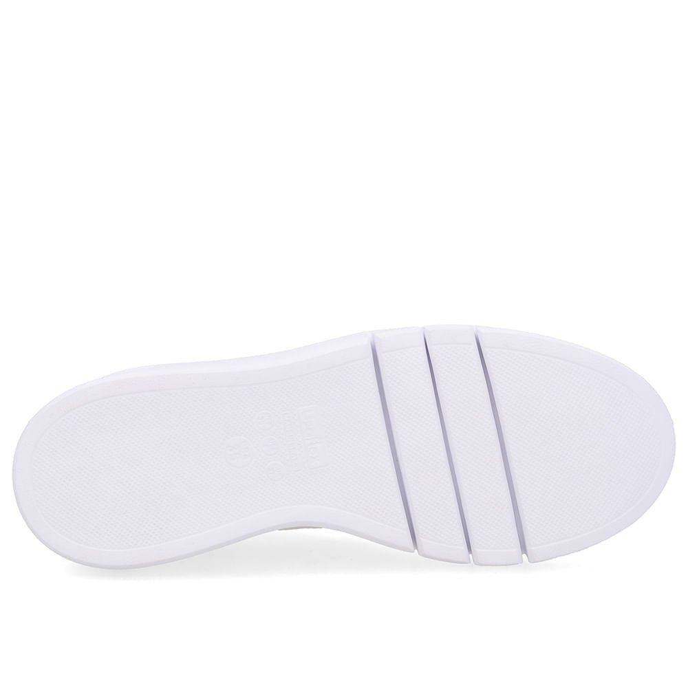 Tênis Casual Couro Branco Branco 5