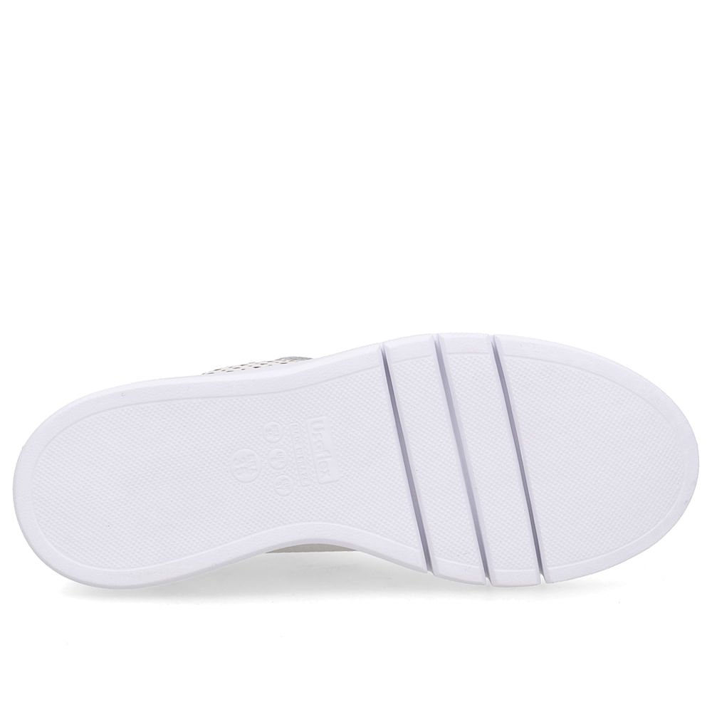 Tênis Couro Branco Detalhes Laser Branco 5