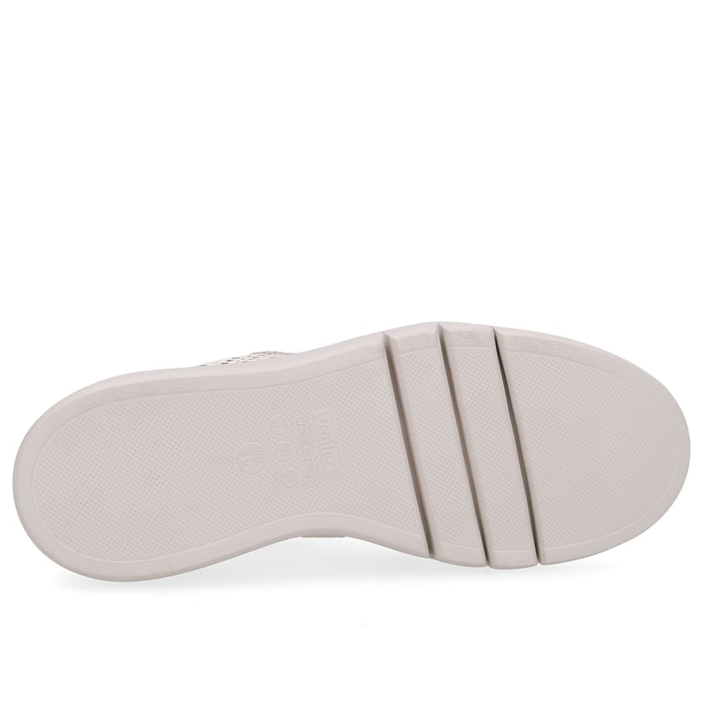 Tênis Couro Branco Marfim Detalhes Laser Marfim 5