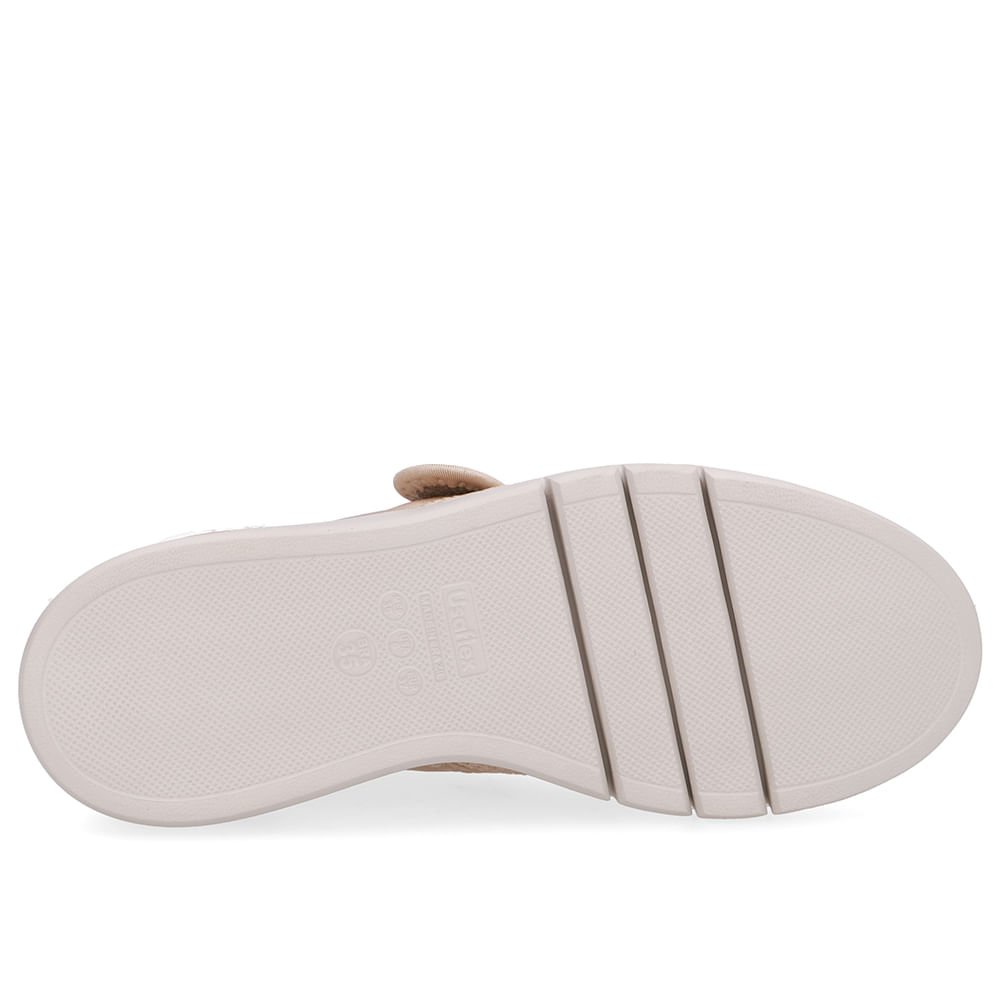 Tênis Tecido Bege Fecho-Flex Bege 5