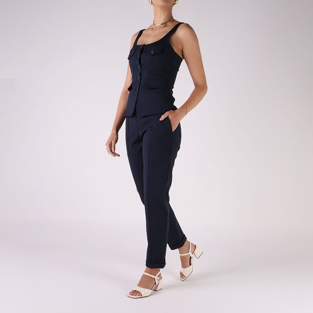 Sandália Salto Bloco Branca Marfim Marfim 4