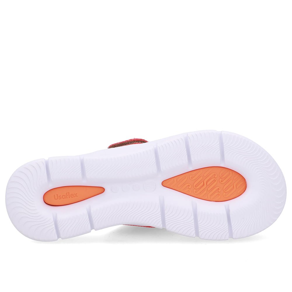 Tamanco Salto Plataforma Couro Vermelho Fecho-Flex Vermelho 5