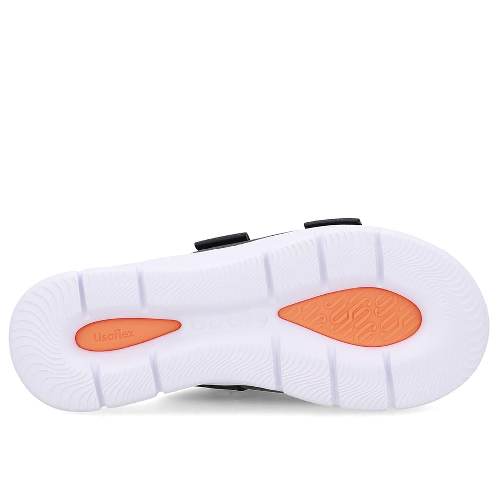 Tamanco Duas Tiras Couro Preto Preto 5