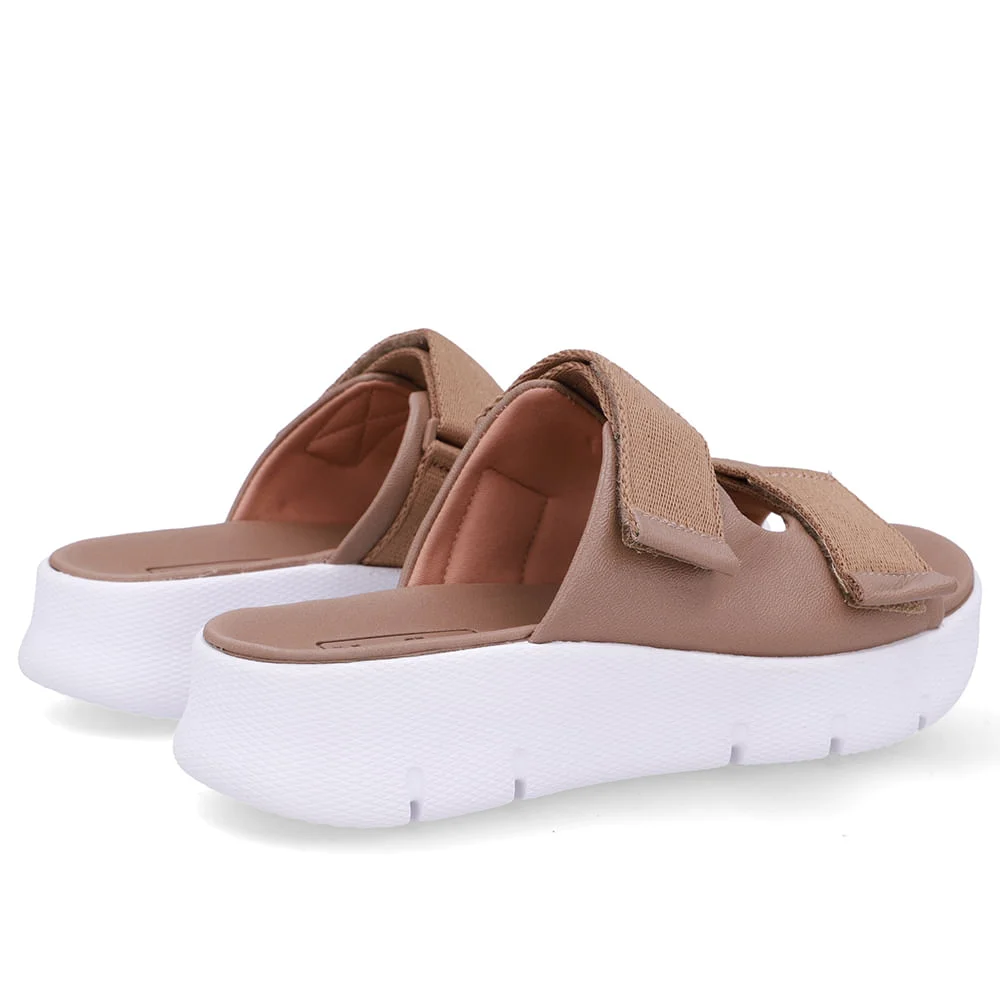 Tamanco Duas Tiras Couro Marrom Fendi Marrom 3