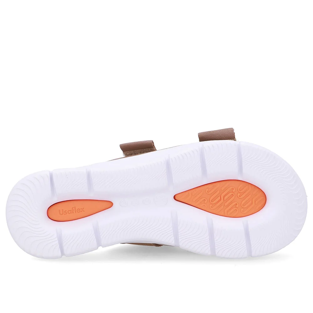 Tamanco Duas Tiras Couro Marrom Fendi Marrom 5