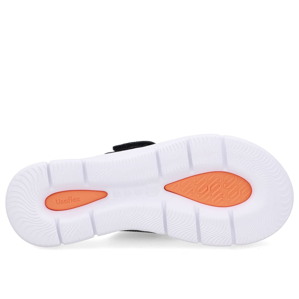 Tamanco Salto Plataforma Couro Preto Fecho-Flex Preto 5