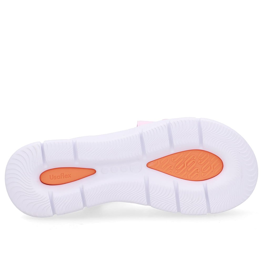 Sandália Papete Couro Rosa Tiras Rosa 5