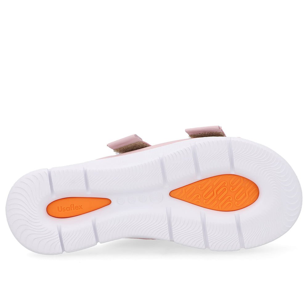 Tamanco Duas Tiras Couro Rosa Rosa 5