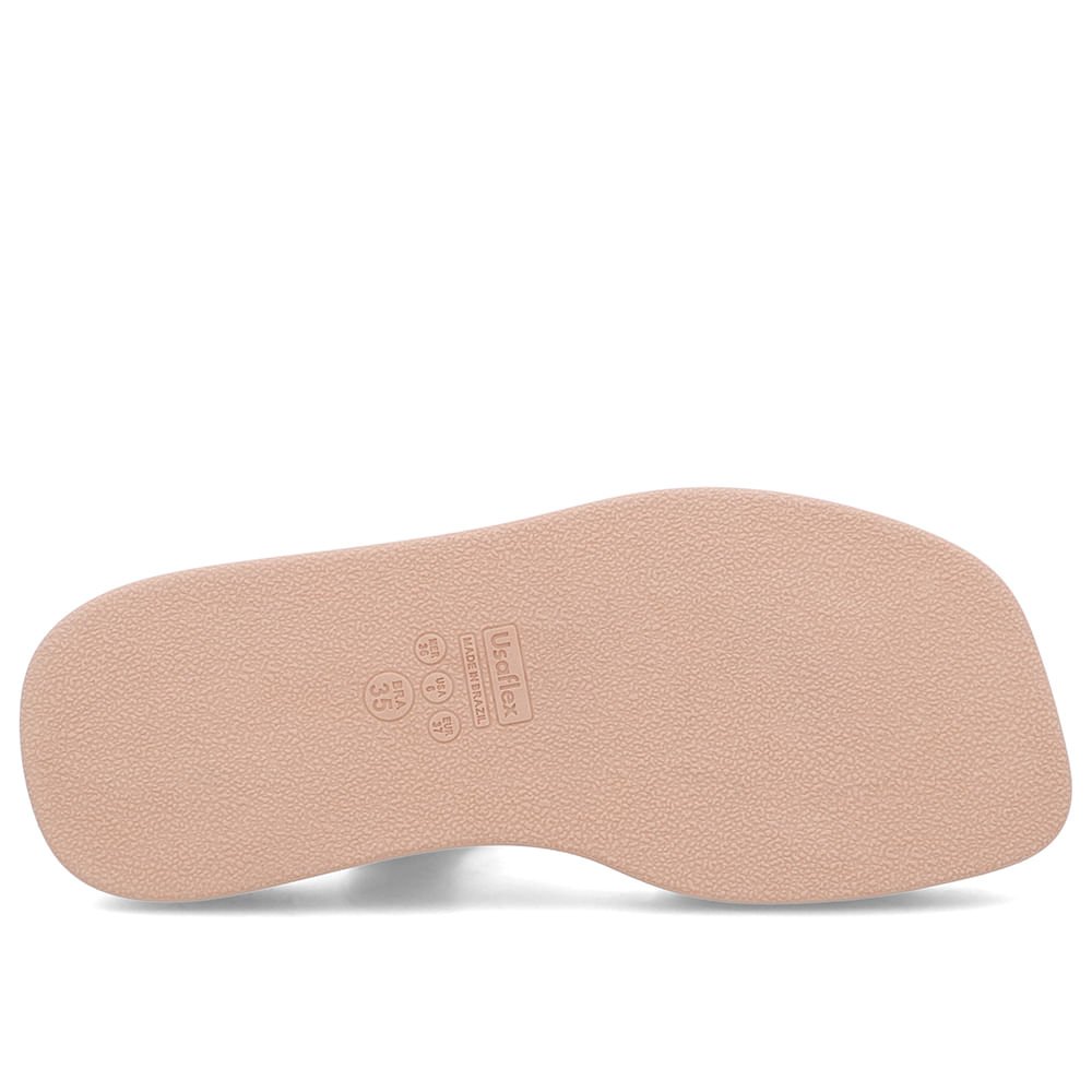 Sandália Couro Azul Detalhe Dourado Azul/Dourado 5