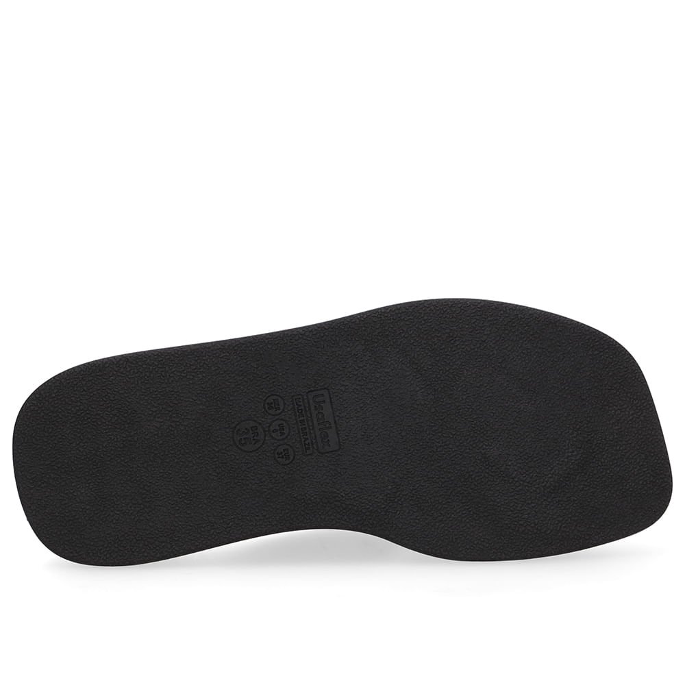 Tamanco Couro Croco Preto Tira Cruzada Preto 5