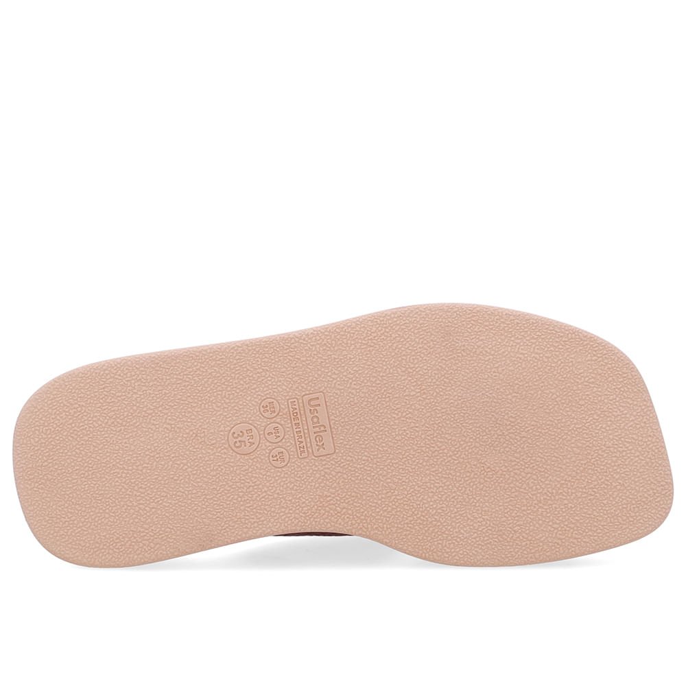 Tamanco Couro Vermelho Tira Cruzada Vermelho 5