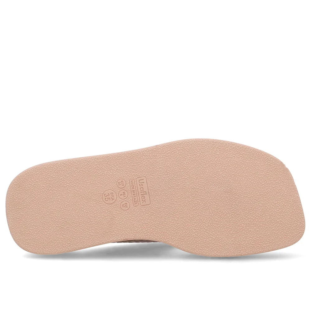 Chinelo Plataforma Couro Marrom Fendi Marrom 5