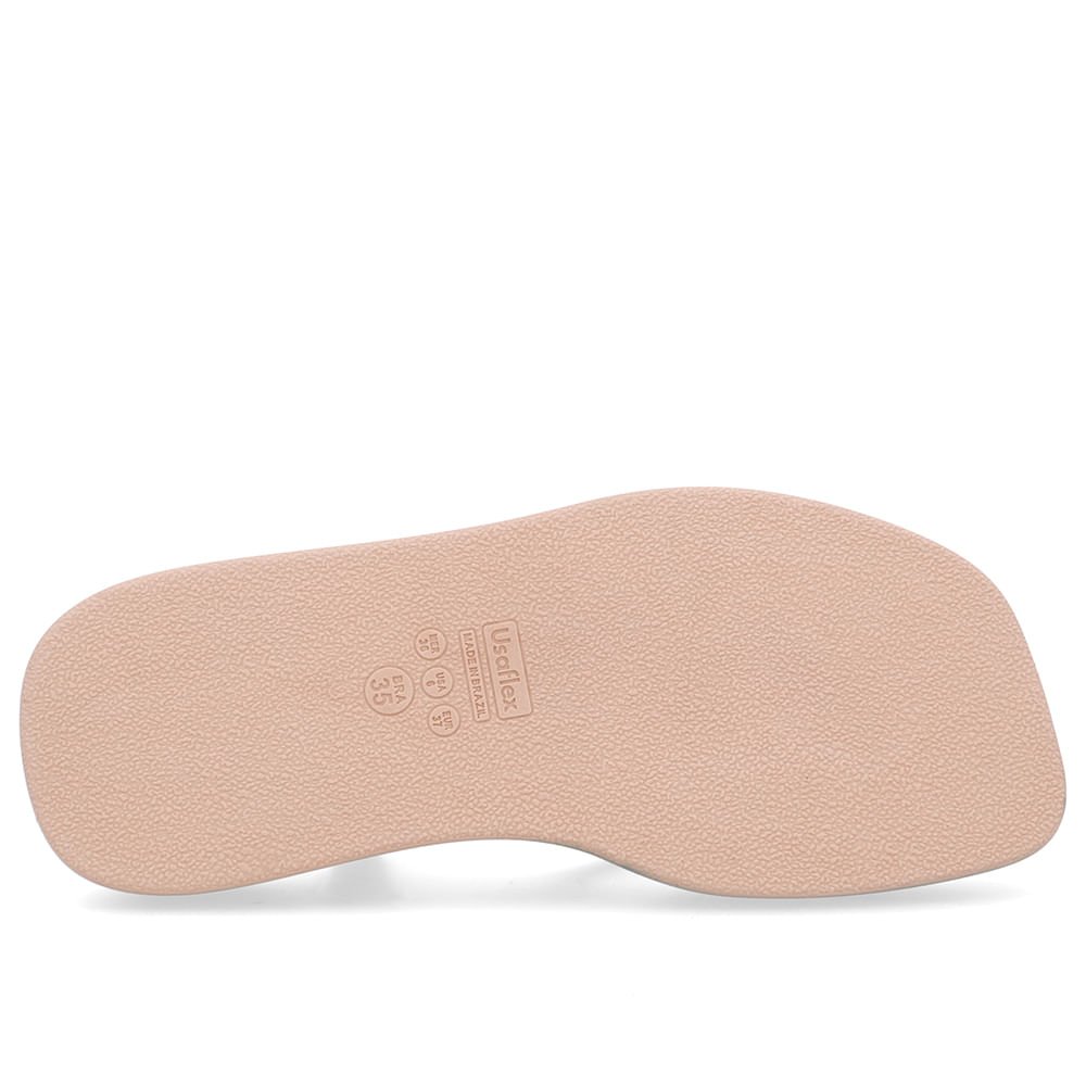 Sandália Salto Baixo Couro Azul Tiras Azul 5