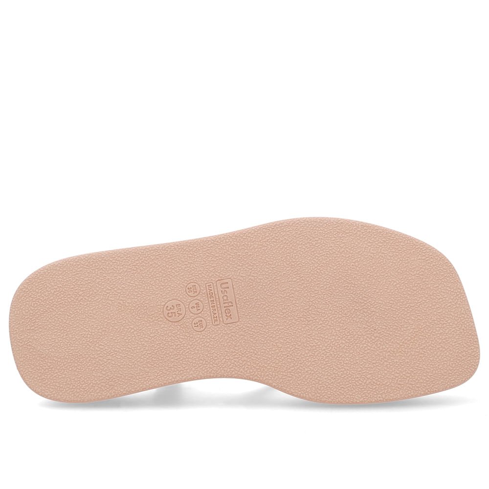 Sandália Salto Baixo Couro Laranja Tiras Coral 5